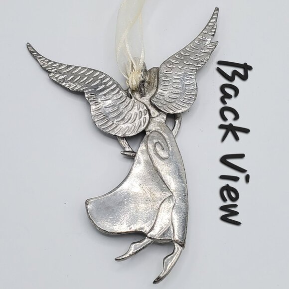 Cannon Falls Pewter Angel Best Thing in Life Audrey Hepburn Quote Ornament - Picture 4 of 8